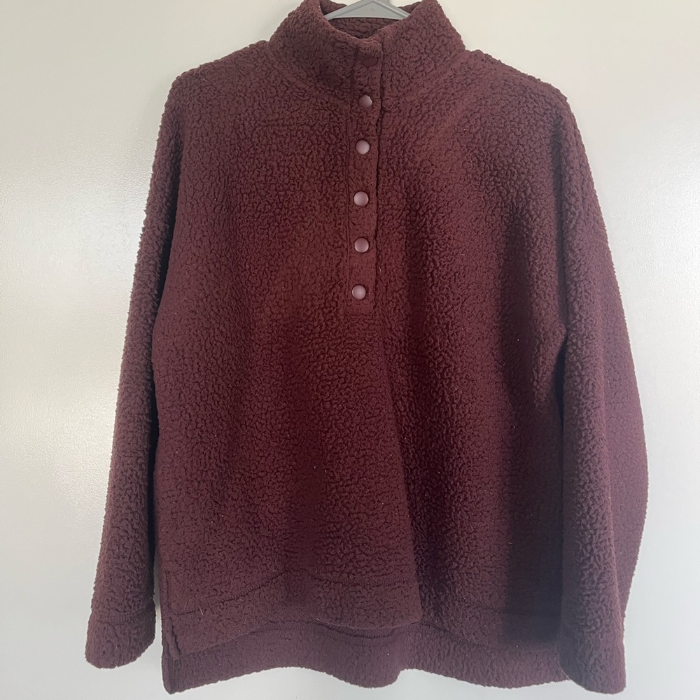 Aerie Oversized Sherpa Pullover